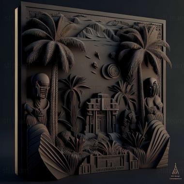 3D model Black Oasis game (STL)